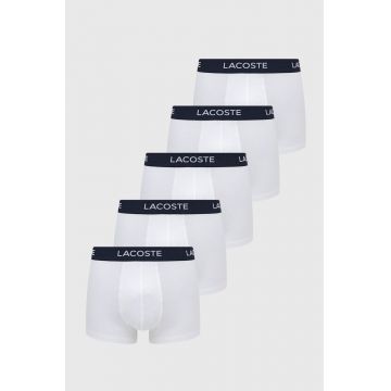 Lacoste boxeri (5-pack) barbati, culoarea alb