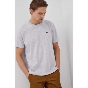 Lacoste tricou bărbați, culoarea gri, uni TH7618-001