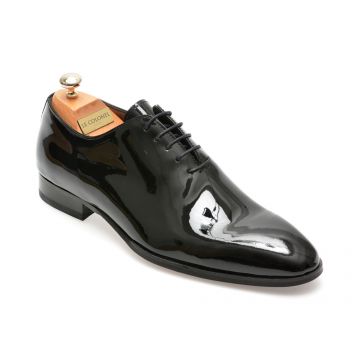 Pantofi Eleganti LE COLONEL negri, 42523, din piele naturala lacuita