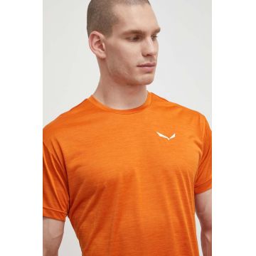 Salewa tricou sport Puez Melange culoarea portocaliu, melanj
