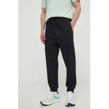 BOSS Green pantaloni de trening culoarea negru, cu imprimeu 50510346