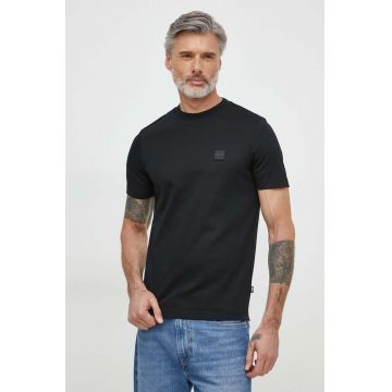 BOSS tricou bărbați, culoarea negru, cu imprimeu 50515598