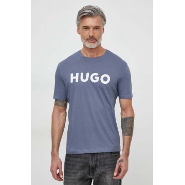 HUGO tricou din bumbac barbati, cu imprimeu