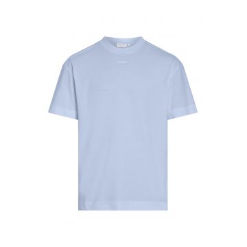 Tricou de bumbac organic cu decolteu la baza gatului