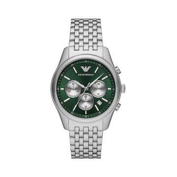 Emporio Armani ceas AR11581 barbati, culoarea argintiu