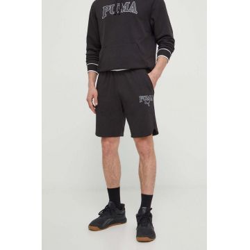 Puma pantaloni scurți SQUAD bărbați, culoarea negru 678975