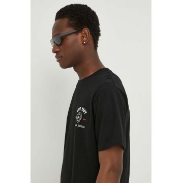 The Kooples tricou barbati, culoarea negru, cu imprimeu