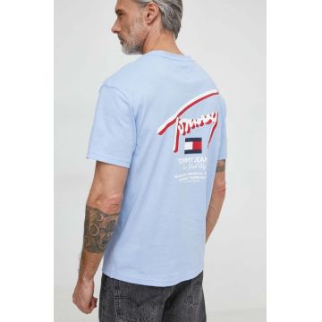Tommy Jeans tricou din bumbac barbati, cu imprimeu
