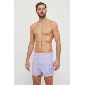 Karl Kani pantaloni scurti de baie culoarea violet