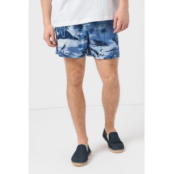 Pantaloni scurti din amestec de in Hawaiian