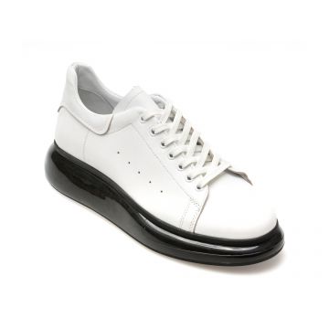 Pantofi casual GRYXX albi, MQ1, din piele naturala