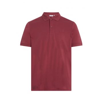 Tricou polo slim fit cu logo discret