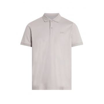 Tricou polo slim fit cu logo discret