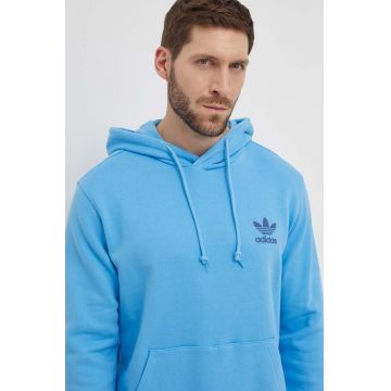 adidas Originals hanorac de bumbac barbati, cu glugă, cu imprimeu, IS3317