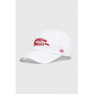 American Needle șapcă de baseball din bumbac Ballpark culoarea alb, cu imprimeu