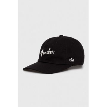 American Needle șapcă de baseball din bumbac Fender culoarea negru, cu imprimeu