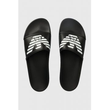 Emporio Armani Underwear papuci culoarea negru, XVPS08 XN747 A120
