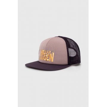 Helly Hansen sapca culoarea violet, cu imprimeu, 67155