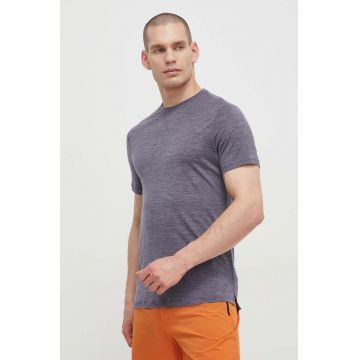 Icebreaker tricou sport 125 Cool-Lite Merino Blend Sphere III culoarea albastru marin, melanj