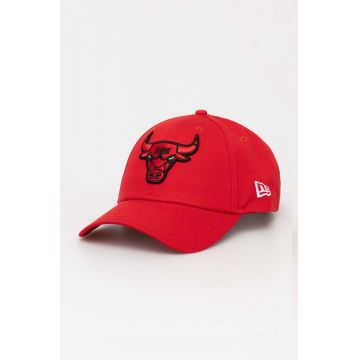 New Era șapcă de baseball din bumbac culoarea rosu, cu imprimeu, CHICAGO BULLS