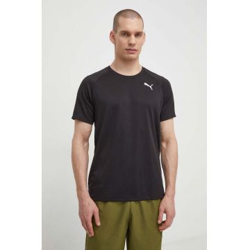 Puma tricou de antrenament Fit Full Ultrabreathe culoarea negru, cu imprimeu, 524930