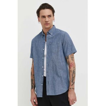 Superdry camasa din bumbac barbati, cu guler button-down, regular