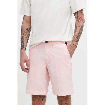 Superdry pantaloni scurti barbati, culoarea roz