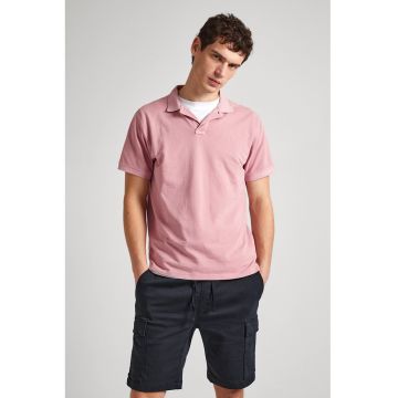 Tricou polo din bumbac pique
