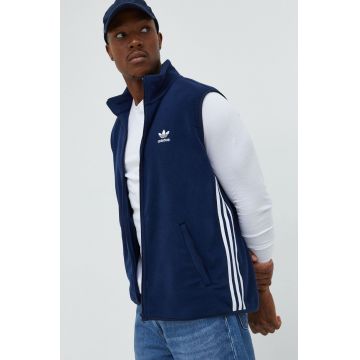 adidas Originals vesta barbati, culoarea albastru marin, de tranzitie