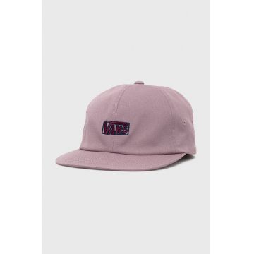 Vans caciula din bumbac culoarea violet, cu imprimeu Vans caciula din bumbac culoarea violet, cu imprimeu