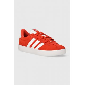 adidas sneakers COURT culoarea rosu, ID9185