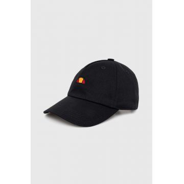 Ellesse șapcă de baseball din bumbac culoarea negru, cu imprimeu
