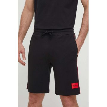 HUGO pantaloni scurti barbati, culoarea negru