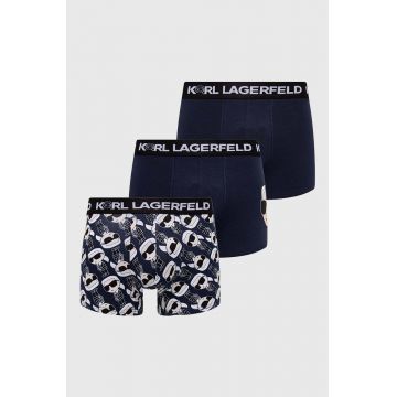 Karl Lagerfeld boxeri 3-pack barbati, culoarea negru