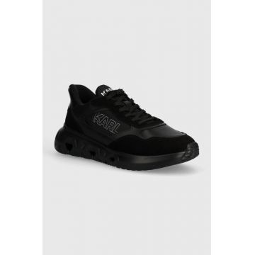 Karl Lagerfeld sneakers din piele K/KITE RUN culoarea negru, KL54624