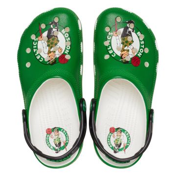 Saboti Crocs Classic NBA Boston Celtics Clog Alb - White