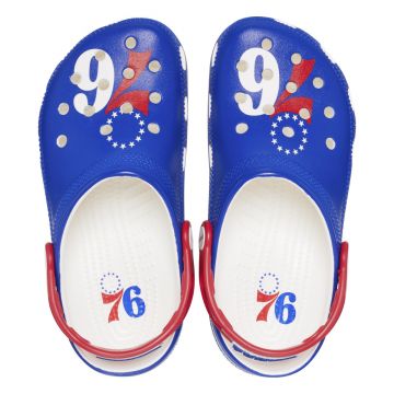 Saboti Crocs Classic NBA Philadelphia 76ers Clog Alb - White