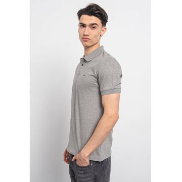 Tricou polo slim fit din material pique Passenger