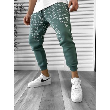 Pantaloni de trening verzi conici 172 Z16-5