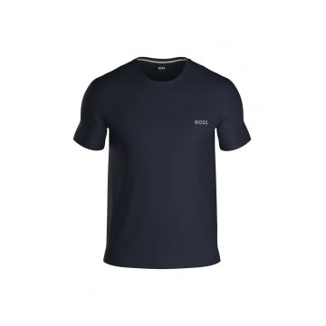 Tricou cu decolteu la baza gatului - cu logo discret