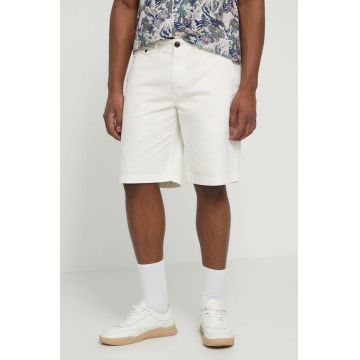 Barbour pantaloni scurti din bumbac culoarea bej