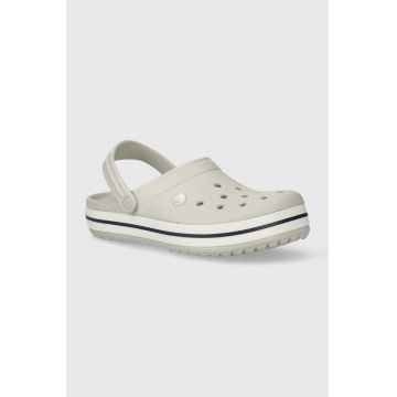 Crocs papuci Crocband culoarea gri, 11016