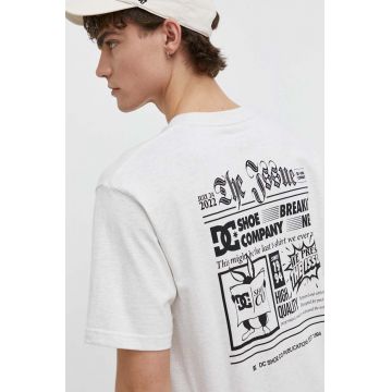 DC tricou din bumbac barbati, culoarea gri, cu imprimeu, ADYZT05368