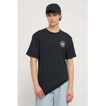 DC tricou din bumbac barbati, culoarea negru, cu imprimeu