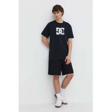 DC tricou din bumbac Sketchy barbati, culoarea negru, cu imprimeu, ADYZT05357