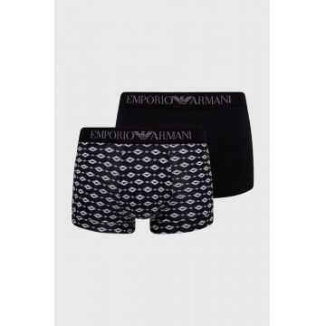 Emporio Armani Underwear boxeri 2-pack barbati, culoarea negru