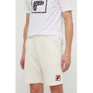 Fila pantaloni scurti din bumbac culoarea bej