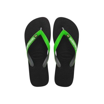 Havaianas slapi BRASIL MIX barbati, culoarea verde, 4123206.8075