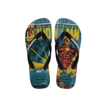 Havaianas slapi TOP MARVEL barbati, culoarea negru, 4147012.5266