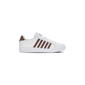 K-Swiss sneakers din piele COURT TIEBREAK culoarea alb, 07011.936.M K-Swiss sneakers din piele COURT TIEBREAK culoarea alb, 07011.936.M